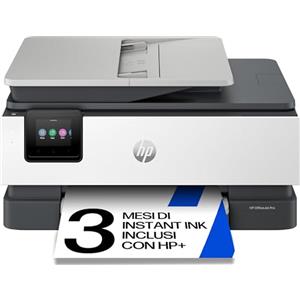HP OfficeJet Pro 8132e 40Q45B, Stampante Multifunzione a Getto d'Inchiostro A4 a Colori, Fronte e Retro Automatico, 20 ppm, Wi-Fi, Smart, 3 Mesi di Inchiostro Instant Ink Inclusi, Grigia