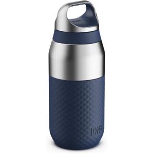 ION8 PRIMO ROAM Borraccia Termica 320 ml (11 oz) - Acciaio Inox Antiperdita, Rivestimento Ceramico, Isolamento Sottovuoto per Bevande Calde e Fredde, Lavabile in Lavastoviglie, Blu NavyBlu Navy