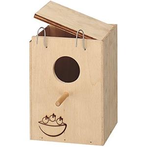 Ferplast Nido per Uccelli, Casetta Uccellini, Nido per Uccellini in Legno FSC, da Esterno, 13 X 12 X H 17 cm.