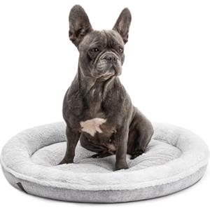 lionto Cuccia Rotonda a Ciambella, Cuscino Cane e Gatto, Ø 65 cm, Grigio