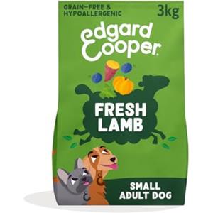 Edgard & Cooper Crochette Cani Adulti, Senza Cereali Per Cani Di Taglia Piccola (3kg), Agnello Fresco, Ricetta Ipoallergenica Con Ingredienti Naturali, Senza Farine Di Carne