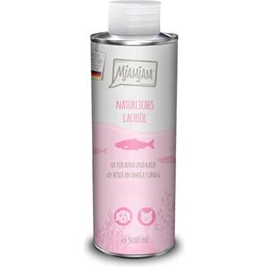 MjAMjAM - integratore alimentare per cani e gatti - olio di salmone naturale, 1 confezione (1 x 500 g), naturale senza conservanti sintetici