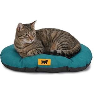 Ferplast Cuccia Cane Relax, Cuscino per cani di taglia piccola, Cuccia Gatto, Tappetino per cucce e auto -Lavabile - in Cotone con Soffice Imbottitura, 55 x 36 cm. Turchese