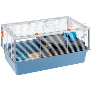 Ferplast Gabbia Roditori CRICETI 15 per Criceti, in Metallo, Accessori inclusi: Mangiatoia, Beverino, Casetta, Ruota, Ripiano, Scaletta. 78x48xh39cm