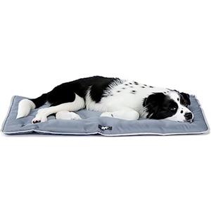 FERPLAST - Tappetino per Cani e Gatti - Cuccia per Cani Lavabile Media - Materassino per Cani - Impermeabile e Antigraffio - Tappetino per Auto, Cucce e Cestini per Cani - Jolly, 83 x 50 CM, GRIGIO