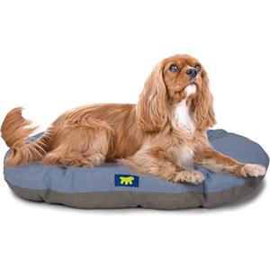 Ferplast Cuccia Cane Relax, Cuscino per cani di medie dimensioni, Cuccia Gatto, Tappetino per cucce e auto -Lavabile - in Cotone con Soffice Imbottitura, 78 x 50 m. Azzurro