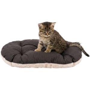 Ferplast Cuccia per cani e gatti molto piccoli Cuscino per cani di piccole dimensioni - Materassino per cuccioli Tappetino per cucce e auto Relax, 43 x 30 CM, Marrone e Bianco