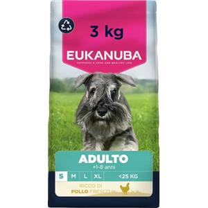 EUKANUBA Crocchette per cani adulti taglia piccola con pollo fresco, 3 kg