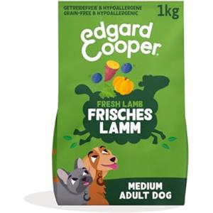 Edgard & Cooper Crochette Cani Adulti, Senza Cereali Per Cani Di Taglia Medium (1kg), Agnello Fresco, Ricetta Ipoallergenica Con Ingredienti Naturali, Senza Farine Di Carne