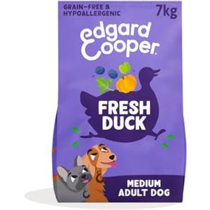 Edgard & Cooper Crochette Cani Adulti, Senza Cereali Per Cani Di Taglia Medium (7kg), Anatra Fresca, Ricetta Ipoallergenica, Ingredienti Naturali, Senza Farine Di Carne, Un Equilibrio Di Fibre