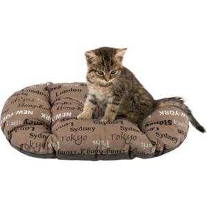FERPLAST - Cuccia per cani e gatti - Cuscino per cani di piccole dimensioni - Materassino per cani - Tappetino per cucce e auto - Morbido letto per cani - Relax, 43 x 30 CM, MARRONE