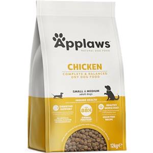 Applaws Crocchette per Cani Adulti Taglia Piccola e Media 12kg - Pollo (1 confezione), Senza Cereali, Alto Contenuto di Proteine, Ingredienti Naturali
