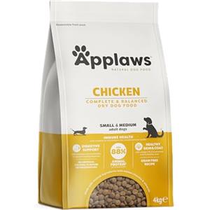 Applaws Crocchette per Cani Adulti Taglia Piccola e Media 4kg - Pollo (1 confezione), Senza Cereali, Alto Contenuto di Proteine, Ingredienti Naturali
