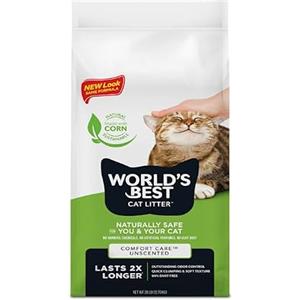 WORLD'S BEST CAT LITTER Comfort Care Senza Profumo, 28 libbre