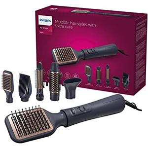 Philips serie 5000 - Styler ad aria Philips con 5 accessori per stili diversi, da un look liscio naturale a onde definite e volume sulle radici, modello BHA530/00