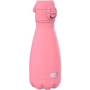 Ion8 Bottiglia d'acqua a prova di perdite, isolata sottovuoto, fiore di rosa, 280 ml