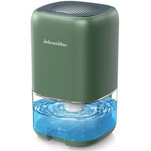 VigorLife Deumidificatore Casa Portatile - 1000ML Mini Deumidificatore Silenzioso ed Efficiente con Luce LED a Colori, Auto-Spegnimento, Risparmio Energetico, Ideale per Camera, Bagno e Piccoli Spazi (Verde)