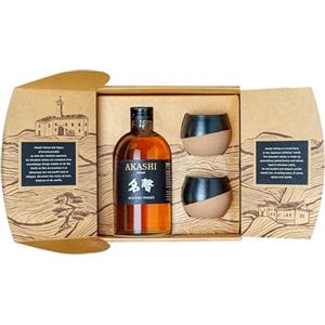 Akashi Whisky Meisei Special Pack con 2 Bicchieri"Japanese Style" - 500 ml
