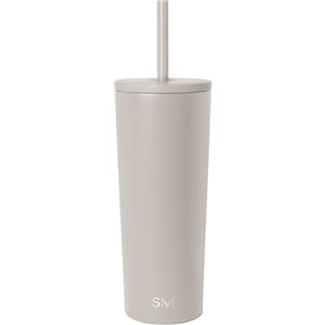 Simple Modern Tazza Termica da Viaggio con Cannuccia e Coperchio | Bicchiere Termico in Acciaio inossidabile Isolato | Regali per Donne | Classic | 710ml | Almond Birch