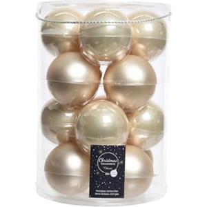 Kaemingk Palline per albero di Natale in vetro, 8 cm, perla, 16 pezzi