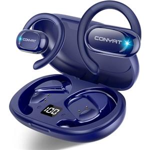Conyat AI Cuffie Traduzione, Bluetooth 5.4 Auricolari traduttori in Tempo reale con 164 Lingue, 58 Ore Open-Ear Cuffie Traduttore Simultaneo Vocale con 7 Modalità per Viaggi, Studio, Affari, Blu