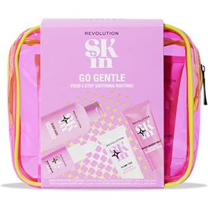 Revolution Skincare London Revolution SKin, Go Gentle Starter Kit, Set Viso Delicato con Detergente, Tonico, Siero e Crema Idratante, Vegano e Cruelty-Free, 4 Prodotti