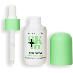 Revolution Skincare London Revolution SKin, Clear Canvas Clarifying Serum, Siero Viso Purificante con Niacinamide e Acido Salicilico, Vegano e Cruelty-Free, 30ml
