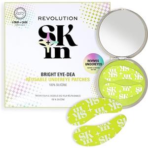 Revolution Skincare London Revolution SKin, Silicone Eye Patches, Patch Occhi in Silicone Riutilizzabili, Sgonfiano e Idratano, Vegano e Cruelty-Free, 1 Paio