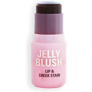 Makeup Revolution Revolution Beauty, Jelly Blush Stick Labbra & Guance, Lunga Tenuta, Modulabile con Acido Ialuronico & Aloe, Vegano & Senza Crudeltà, Pesca Arancio