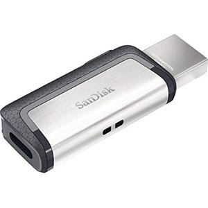 SanDisk 128GB Ultra Dual Drive Flash Drive with reversible USB Type-C and USB Type-A connectors, for smartphones, tablets, Macs and computers