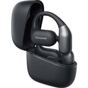 Panasonic RB-F10DE-K Cuffie Wireless Open-Ear, Auricolari wireless Sport Bluetooth con Microfono ENC, 25H di Autonomia, Bluetooth 5.4, IPX4, Controlli Touch, Nero