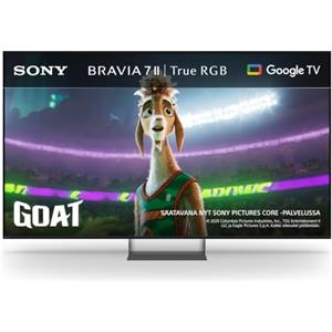 Sony BRAVIA 7 II True RGB 55 Inch TV, 4K Smart TV (Google TV), RGB LED, XR Processor with AI Technology, 120hz Television with Dolby Vision/Atmos, PS5 compatibility, 55XR75M2, 2026 Model