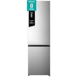 Hisense MC60336CI Frigorifero Combinato Total No Frost, Inox, 200x60 cm, Risparmio Energetico Classe C, Grande capacità 336L, Bassa Rumorosità 35db, Porta reversibile, Motore inverter