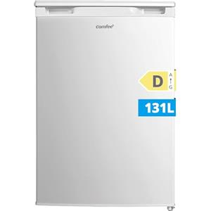 COMFEE' Mini Frigo 131L enza Congelatore, Frigorifero Piccolo, Bianco | Termostato Regolabile, luce LED, Compressore Inverter, Porta Reversibile, Per Hotel, Casa, Ufficio, RCD133WH3(E)