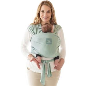 manduca Sling - Fasciatoio Neonato - Marsupio Elastico e per neonati dalla nascita fino a 15 kg - Puro cotone biologico - Verde Menta