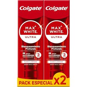 Colgate Max White Ultra Dentifricio per denti, 2 x 75 ml