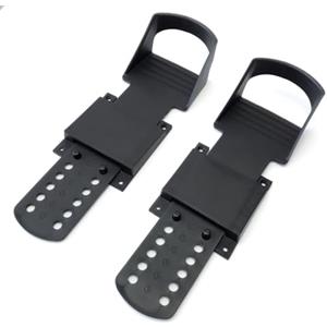 LOVIVER Pedana per Vogatore con Supporto Regolabile per Piedi con Fissaggio Antiscivolo per Attrezzatura Palestra Domestica Adatta per Allenamento Cardio