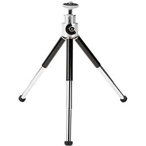 Amazon Basics - Mini Treppiede Leggero 19cm, Estensibile, Compatibile con Dispositivi di Piccole Dimensioni (Supporto per Telefono e Telecomando non Inclusi), Nero