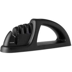 Amazon Basics Affilacoltelli 4-in-1, con Base Antiscivolo, Include Guanto di Sicurezza