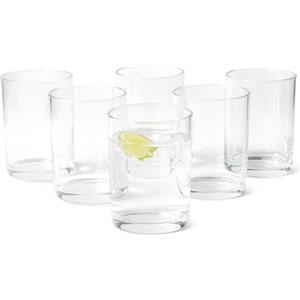 Amazon Basics Bicchieri, Set di 6 Pezzi, 325ml, Lavabili in Lavastoviglie