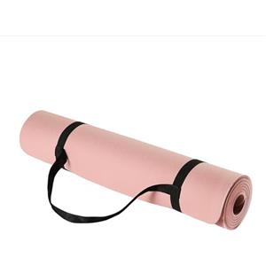 Amazon Basics Tappetino per fitness e yoga con tracolla, in TPE spesso 0.6 cm, Rosa