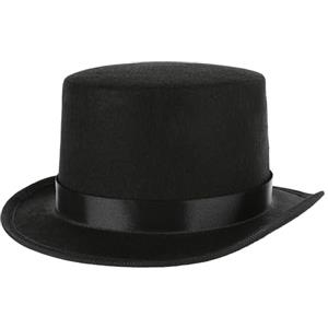 KarneLux Cappello a cilindro per bambini, colore nero, per maghi e spazzacamino, elegante cappello da festa per carnevale, Halloween