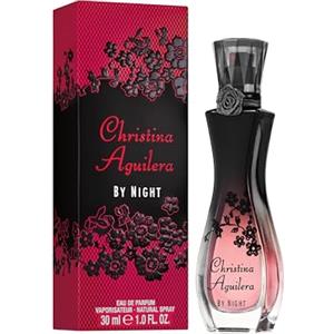 Christina Aguilera - By Night Eau de Parfum, Profumo Femminile, Seducente e Sensuale, con Fiore di Pesco, Note Floreali, Orientali e Fruttate, Profumo per Donna - 30 ml
