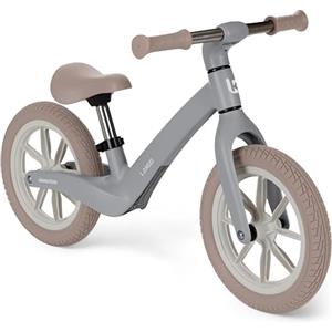 Kikka Boo KikkaBoo Bicicletta Senza Pedali 3 Anni LANSER, Bici Senza Pedali 3-6 Anni, Pronta All'uso, Facile da Guidare e Trasportare, Aiuta l'equilibrio, Cresce Con il Bambino, Grigio