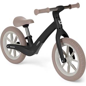 Kikka Boo KikkaBoo Bicicletta Senza Pedali 3 Anni LANSER, Bici Senza Pedali 3-6 Anni, Pronta All'uso, Facile da Guidare e Trasportare, Aiuta l'equilibrio, Cresce Con il Bambino, Nero