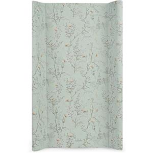 Kikka Boo KikkaBoo Fasciatoio Portatile Neonato 80x50 cm SECRET GARDEN, Materassino Fasciatoio Impermeabile e Morbido in PVC, Verde