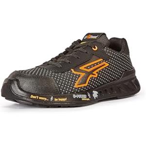 U-POWER DON'T WORRY... BE HAPPY! U-Power Red Leve Peter, Scarpe Antinfortunistiche, Scarpe da Ginnastica Unisex Leggere antiperforazione, Suola in Rafia, Suola Infinergy, con Puntale in Alluminio (46)