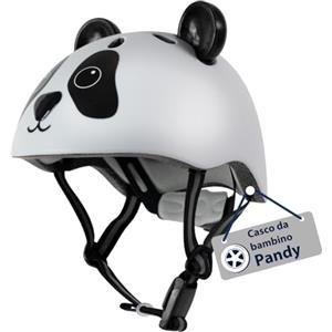 HUDORA Casco per bambini Pandy - Casco comodo XS - con adorabile motivo panda - robusto per bambine e bambini - Ideale per biciclette senza pedali, monopattini e biciclette