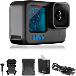 GoPro HERO11 Black - Confezione E-Commerce - Telecamera d'azione impermeabile con video Ultra HD 5,3K60, foto 27MP, sensore di immagine da 1/1,9 pollici, live-Streaming, webcam, stabilizzazione