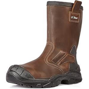 U-POWER DON'T WORRY... BE HAPPY! Scarpe Antinfortunistiche Da Lavoro,scarpa Alta,mod. Alaska Uk S S3s Ci Fo Sr,puntale Antiperforazione No Metal SafetywearUnisex - Adulto